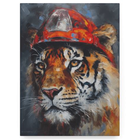 Tiger Firefighter - Acrylic Prints, Photos Prints on Metal and Canvas