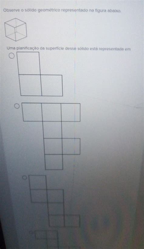 Observe O Sólido Geométrico Representado Na Figura Abaixo Uma