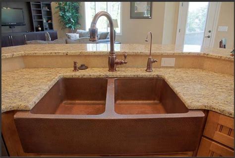 Why Use Hammered Copper Kitchen Sinks Shell Mead