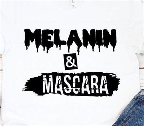 Melanin And Mascara Svg Dripping Black Girl Magic Afro Etsy