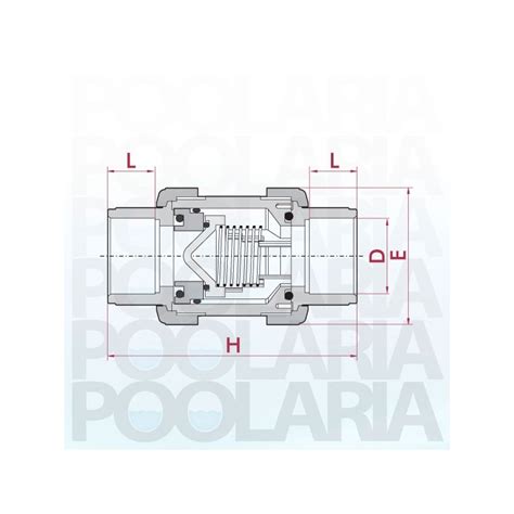 Válvula antirretorno PVC Cepex EPDM encolar Poolaria