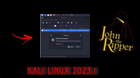 How To Open Password Protected Zip Files With Kali Linux John The