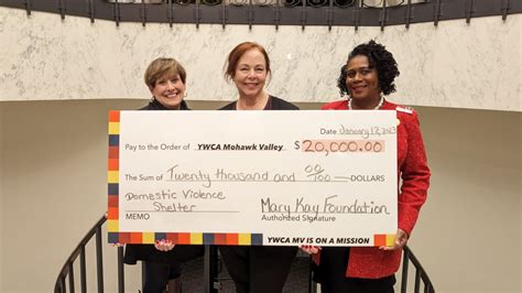 Ywca Mohawk Valley Receives 20000 Grant From Mary Kay Ash Foundation