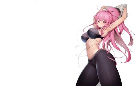 Wallpaper Girl Hot Sexy Pink Hair Boobs Anime Pretty Babe For