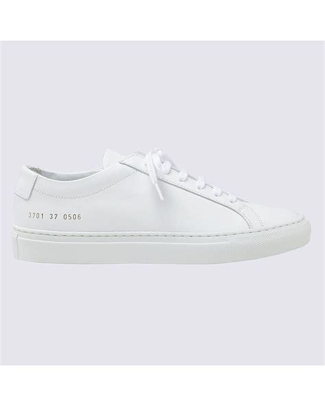 Common Projects White Leather Original Achilles | Lyst