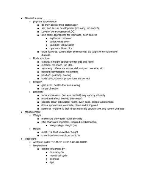 Nursing Assessment General Survey General Survey Physical