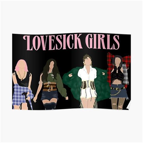 Lovesick Girls Sticker Poster For Sale By Rinarichar Redbubble