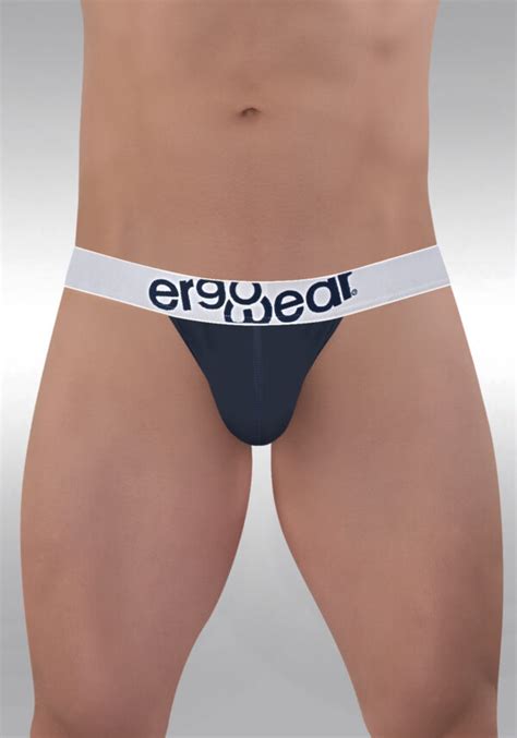 MAX Cotton Men S Pouch Bikini Navy Blue Ergowear