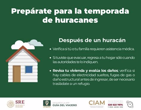 Temporada De Huracanes Gu A Del Viajero Gobierno Gob Mx