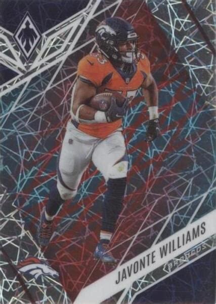 2022 Panini Phoenix Fire Ice Lazer 40 Javonte Williams 50 For