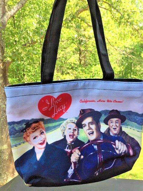 I Love Lucy Purse Handbag Tote Lucy Ethel Fred Ricky California Here