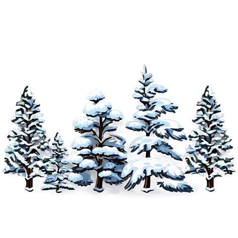 Download Snowy Pine Trees Png 65