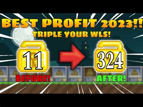 HOW TO PROFIT USING 11WLS BEST PROFIT 2023 GROWTOPIA PROFIT YouTube