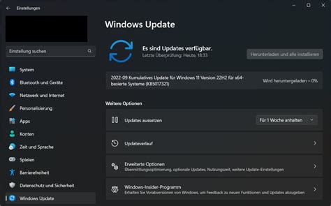 Windows 11 22H2 Update KB5017321 lässt sich nicht installieren