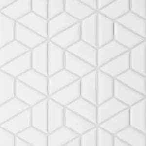 Cross Star Matte Porcelain Mosaic Tile In Black Porcelain Tile Le