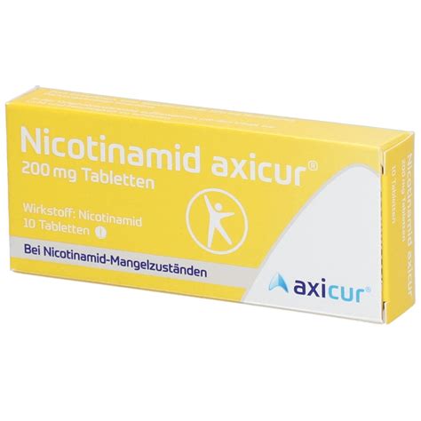 Nicotinamid Axicur 200 Mg Tabletten 10 St Shop Apotheke