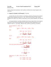 Practice Final2 AK 20Sp Pdf Econ 300 Professor Ellis Practice Final