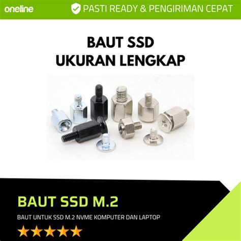 Jual Baut Ssd Nvme M Sata Screw Sekrup Mur Ukuran M M Baut M