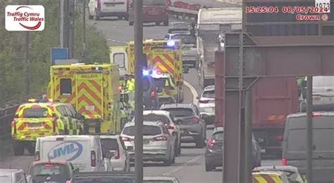 Three Car Crash Shut One Lane On M4 Westbound Near Swansea Wales Online