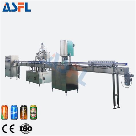 Automatic Split Cola Soda Beer Carbonated Beverage Can Filling Machine