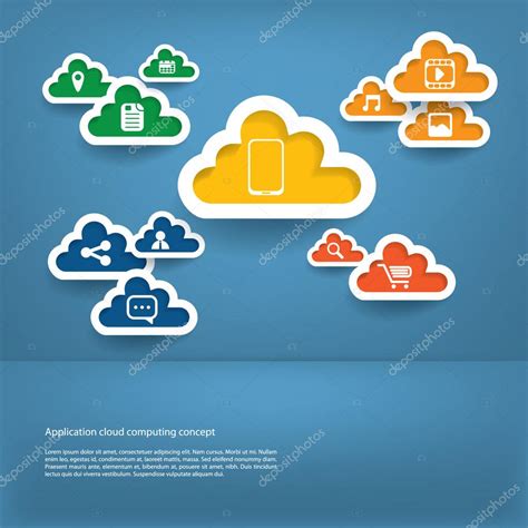 Dise O Del Concepto De Computaci N En Nube Vector De Stock De Micicj