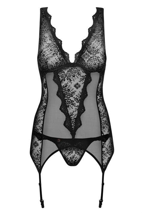 Emperita Guêpière transparente lingerie Le Bar à Nylon