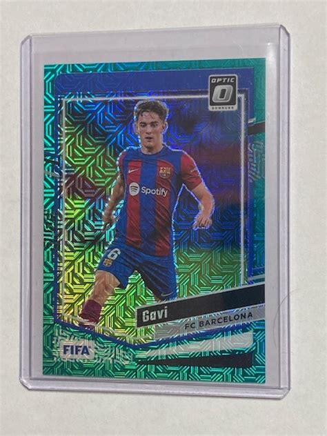 Yahoo Panini Donruss Soccer Teal Mojo Gavi