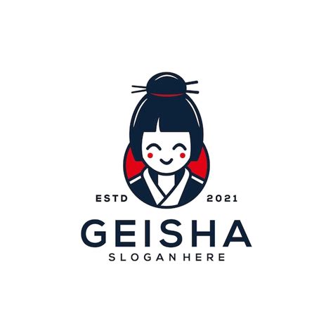 Premium Vector Geisha Logo Design