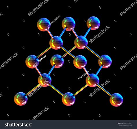 Molecular Structure Diamond 3d Render Atomic Stock Illustration 1482900521 | Shutterstock