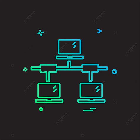 Technology Network Design Vector Art Png Network Icon Design Vector