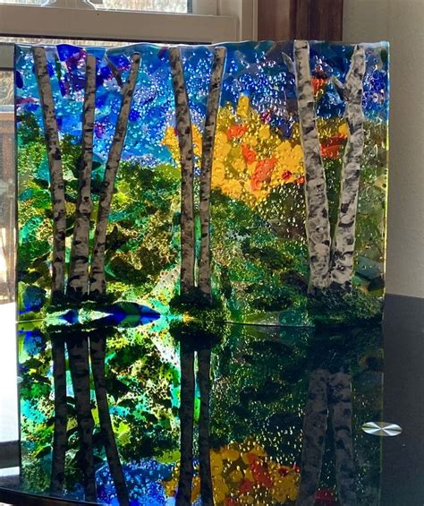 Pin By Kristine Kelly On Glass Fusion Trees And Landscapes Fused