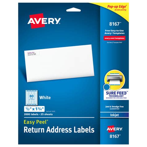 Avery 8167 Label Template - Card Template