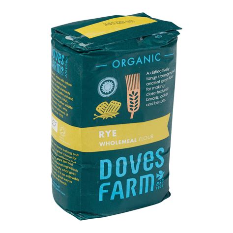 Rye Wholemeal Organic Flour 1kg Albion Fine Foods