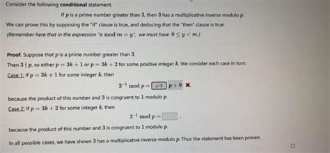 Solved Consider The Following Conditional Statement If P Is