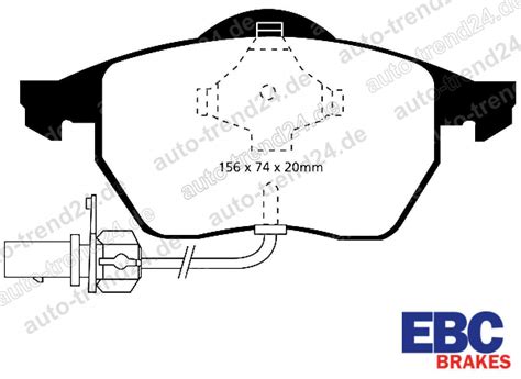 Ebc Redstuff Keramik Bremsbel Ge Vorne U A Vw Passat B Bj