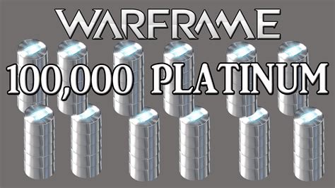 Warframe Ps4 100000 Platinum Youtube