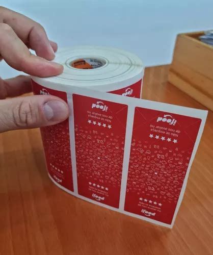 Kit 1 Mil Etiquetas Adesivas Lacre Para Delivery Ifood Rappi