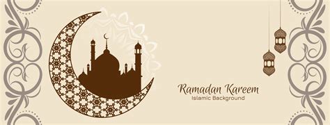 Religious Ramadan Kareem islamic festival banner design 6835097 Vector ...