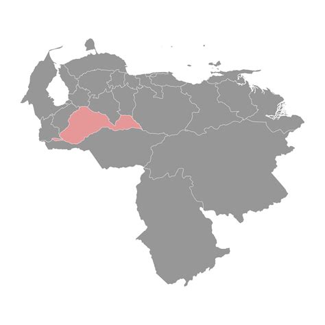 Barinas State Map Administrative Division Of Venezuela