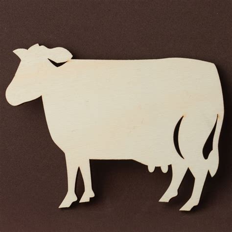 Unfinished Wood Cow Cutout All Wood Cutouts Wood Crafts Hobby