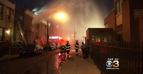 1 Injured In House Fire In South Philadelphia Cbs Philadelphia