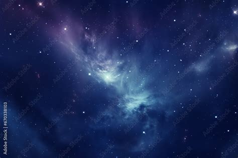 Celestial 3D background with galaxies, stars, and cosmic rays Stock Photo | Adobe Stock