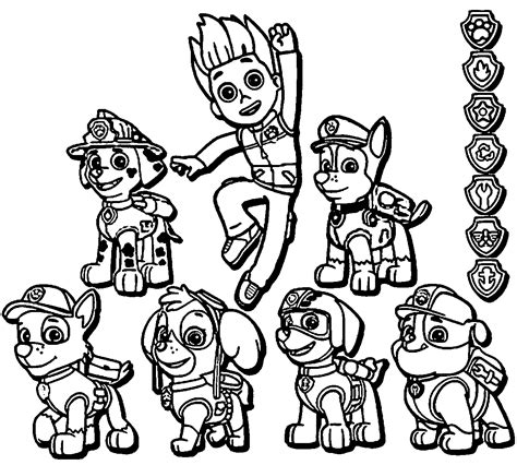 Paw Patrol Dogs Drawings For Coloring Paw Patrol Coloring Pages Paw | Images and Photos finder