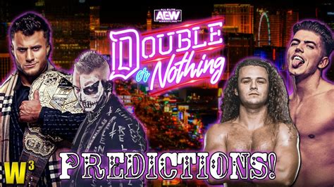 Aew Double Or Nothing 2023 Predictions Which Pillar Will Win Youtube