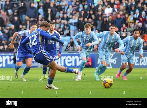 Kiernan Dewsbury Hall Of Leicester City Scores A Penalty To Make It