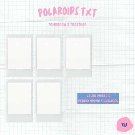 Polaroids Txt Tomorrow X Together Personalizado Kpop Fanmade