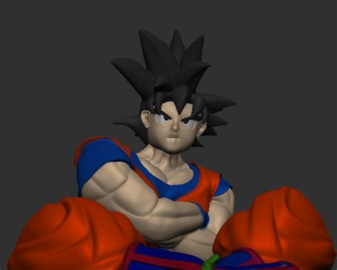 Fichier D Goku Buste Dragonballz D Printable Plan Pour