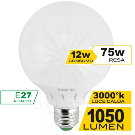 Lampadina Led Globo G E W Luce Calda K Ecoman Lumenstore It