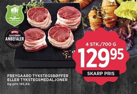 Freygaard Tykstegsb Ffer Eller Tykstegsmedaljoner Tilbud Hos Meny