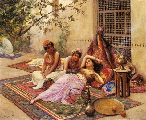 Arabic Women In The Harem Painting Print Oriental Art Etsy